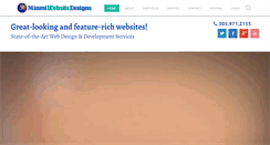 Desktop Screenshot of miamiwebsitedesigns.com